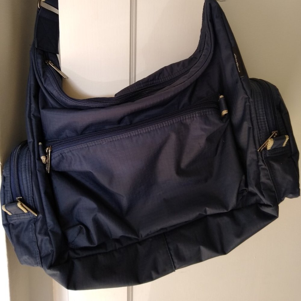 Eddie Bauer Messenger Bag - Navy - Purse - Diaper
